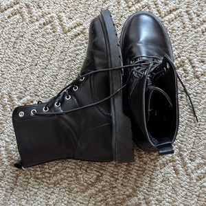 Black Combat Boot Size 10